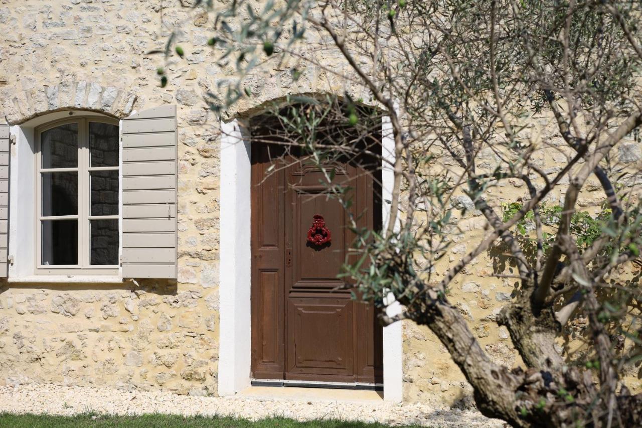 L'Elegante Bastide En Pierre Avec Vue Sur Le Vieux Village De Mougins Esterno foto